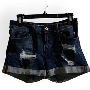 Kancan womens Jean shorts Size 27 distressed
